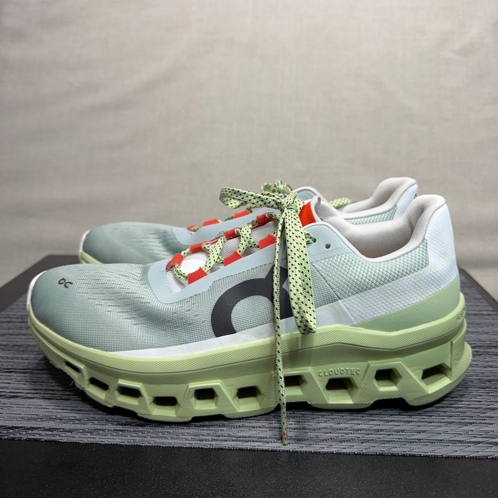 On Cloudmonster Running Shoes - Womens 10 - Gray Green 61.99022